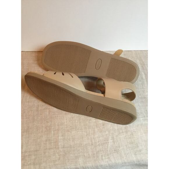 Rockport Natural Leather Ankle Strap Wedge Sandals size 10W - Picture 5 of 6